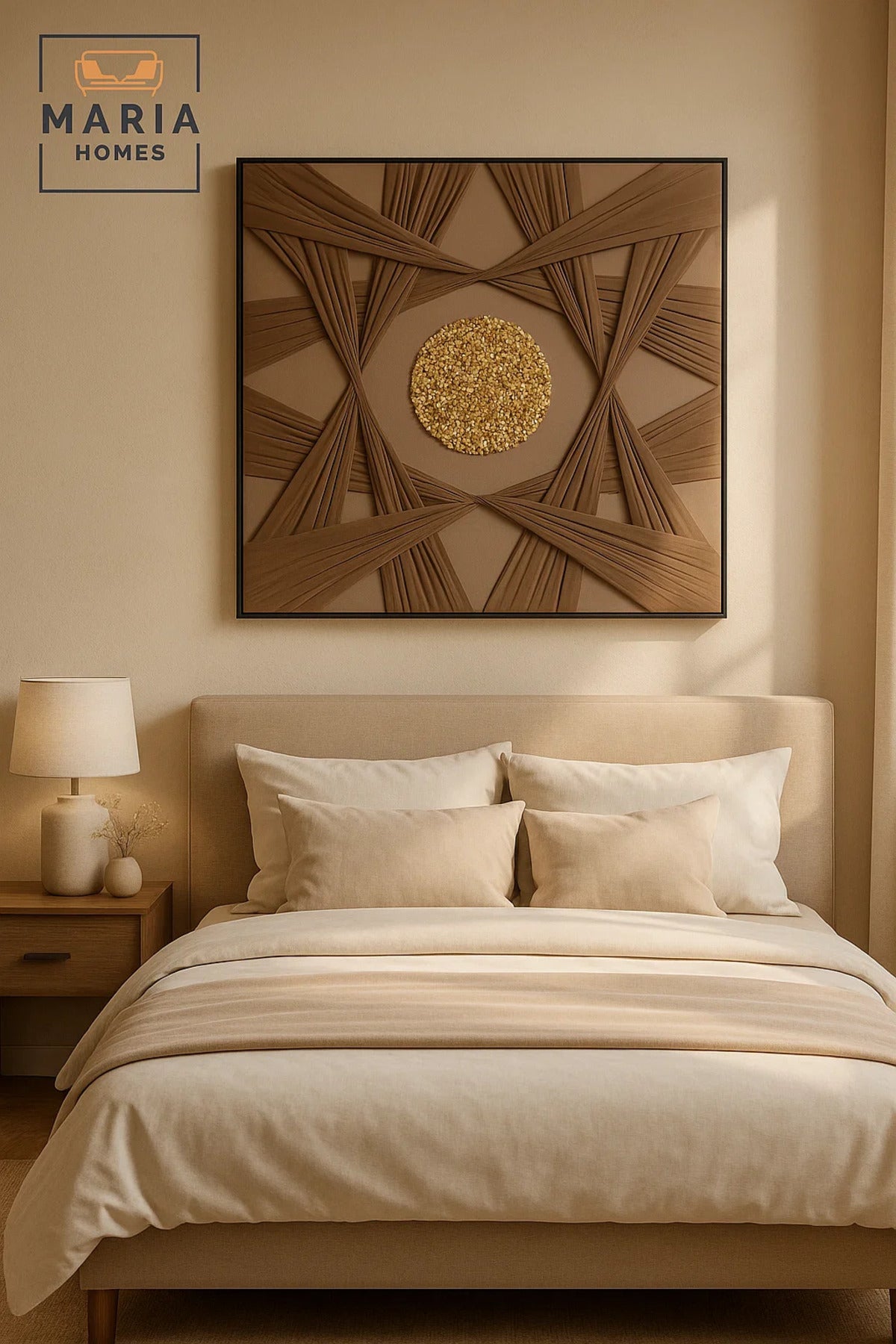 Modern Wall Art 100×100 – Abstract Frame & Luxury Wall Decor for Living Room