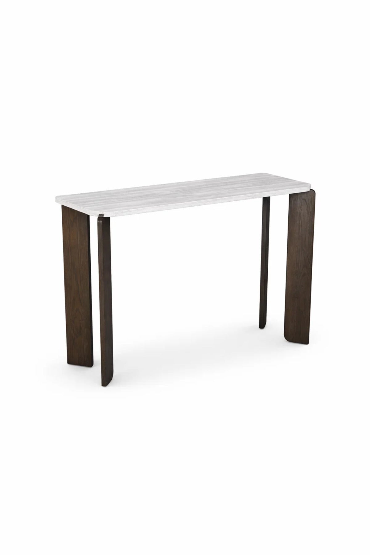 Modern Cream Wooden Console Table Dark Legs Elegant Entryway Hallway Furniture 120x40x80cm