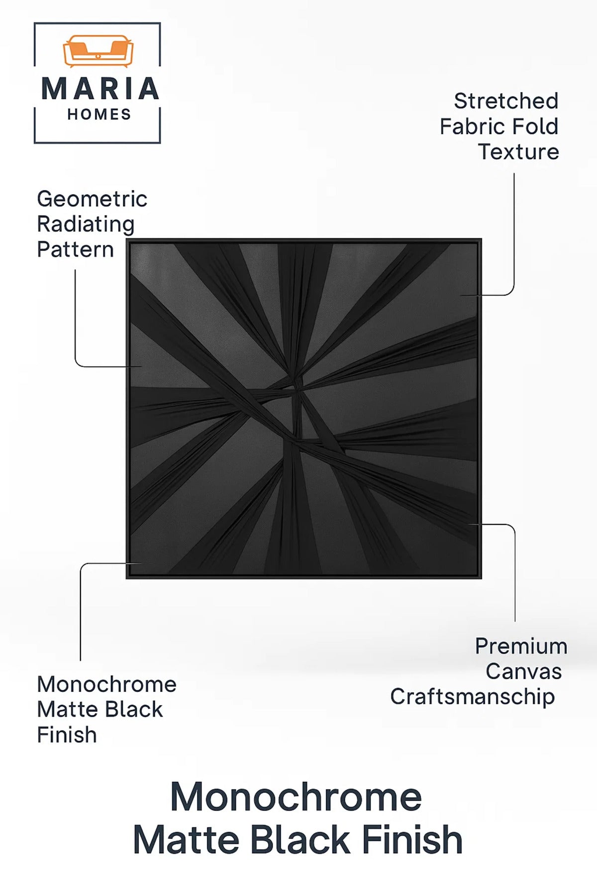 Black Abstract Wall Art Modern Minimalist Decor for Living Room Bedroom Office Interior