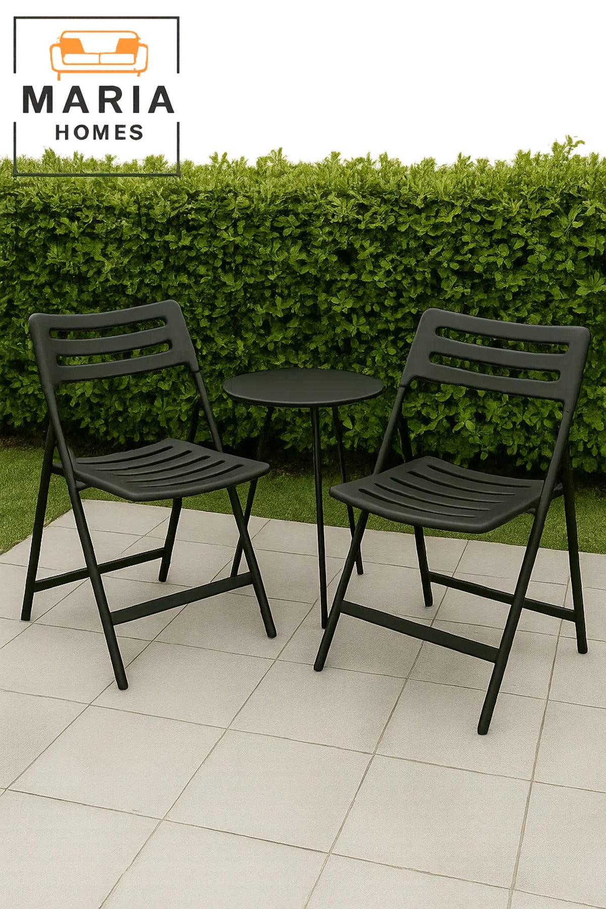 Black Folding Plastic Chair Ð Lightweight & Ventilated Design for Indoor and Outdoor Use