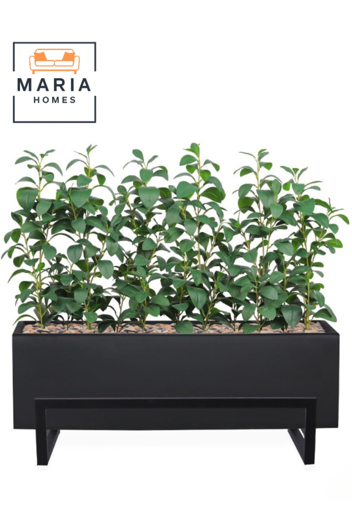 Artificial Bird of Paradise Leaf Plant in Black Fiber Pot 95 cm Indoor Decorative Planter for home