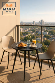 Modern Round Outdoor Table | Patio, Garden, Balcony, Caf≈Ω, Dining Furniture Durable Design