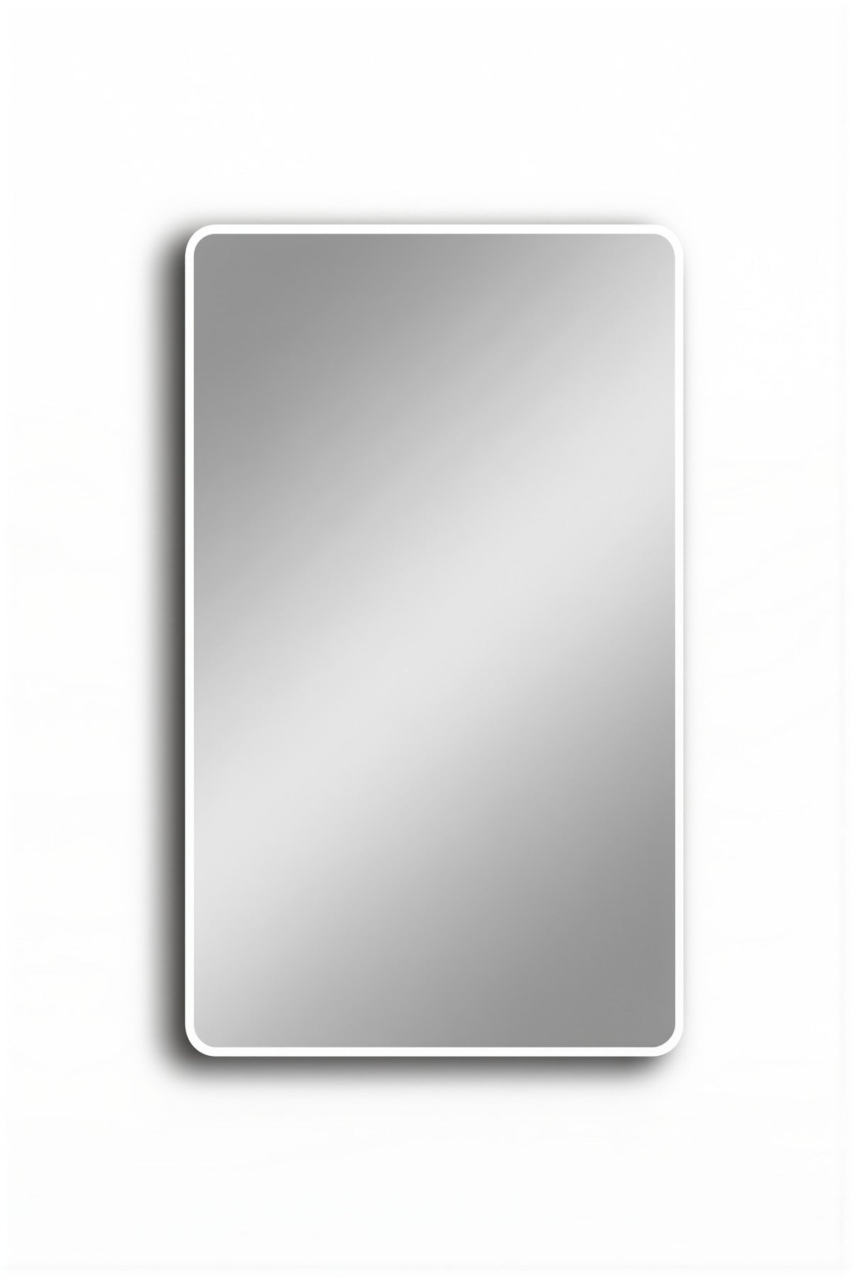 White Wall Mirror for Bedroom, Bathroom, Living Room, Dressing & Home D≈Ωcor 120x60 cm