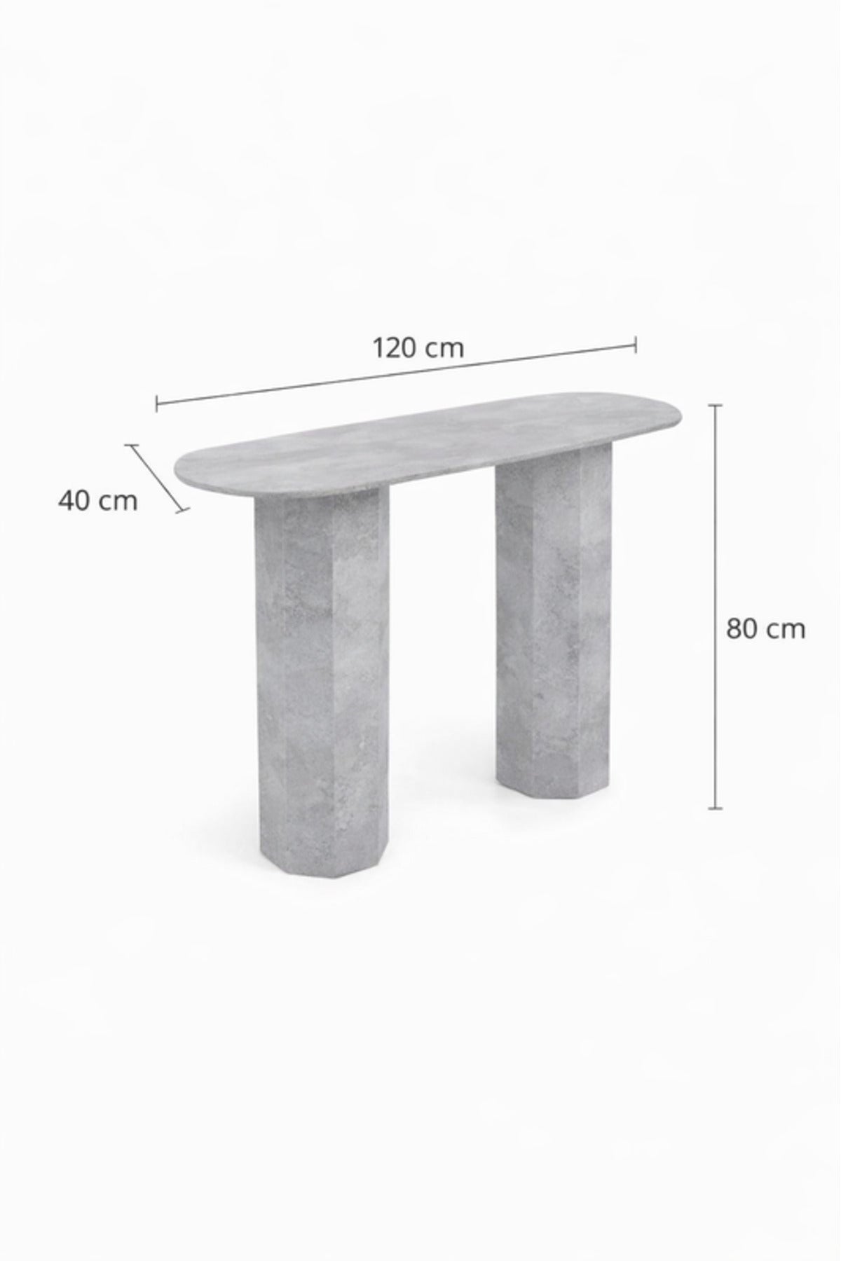 Grey Marble Console Table Modern Hallway Entryway grey marble console