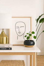 Black Ceramic Bowl Planter Ð Modern Decorative Rope Design Pot for Home and Office DŽcor