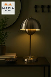 Brushed Metal Dome Desk Lamp