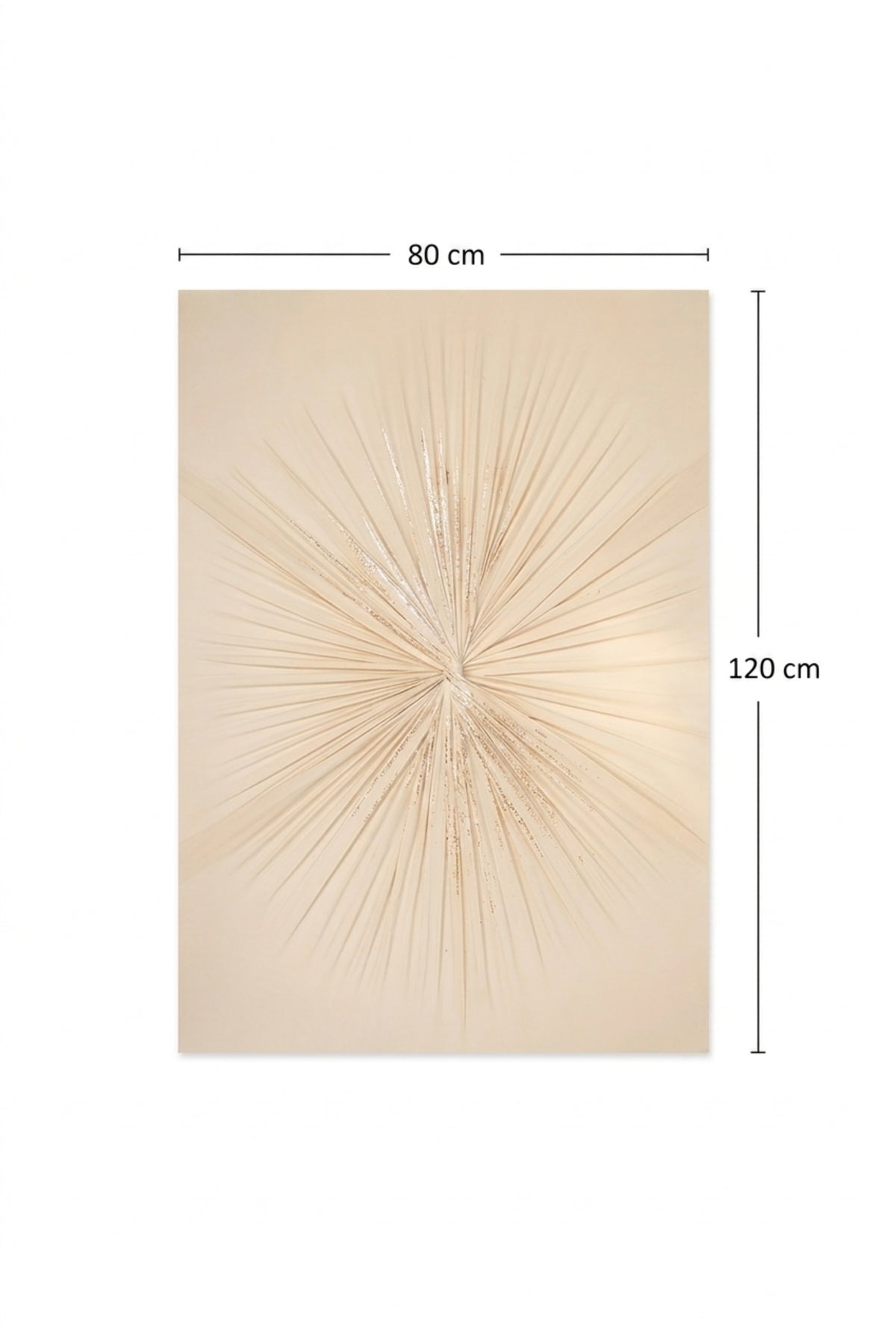 Beige Textured Sunburst Wall Art √ê Modern Abstract Relief Decorative Panel
