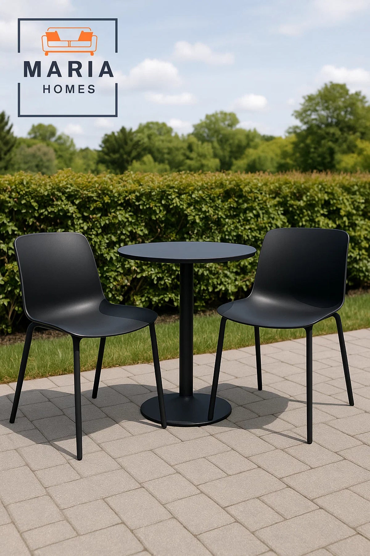Modern Black Dining Chair with Ergonomic Plastic Seat and Metal Legs Ð Minimalist Home Furniture