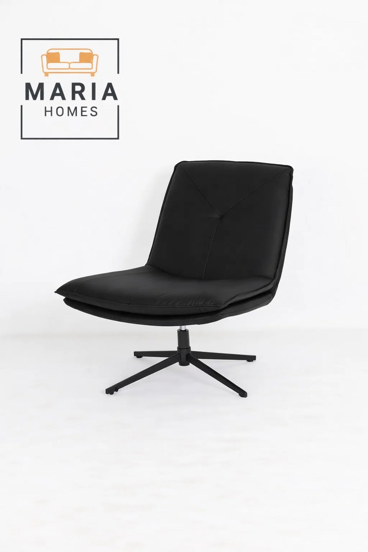 Black Swivel Lounge Chair Ð Modern Upholstered Relax & Accent Chair