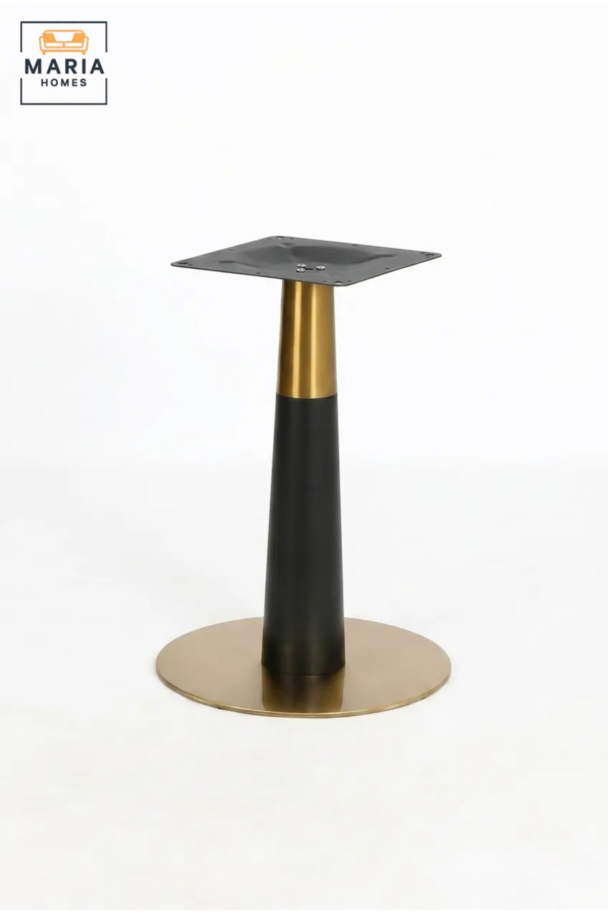 73 cm Metal Pedestal Table Base with Round Floor Plate and Top Mounting Bracket, Modern Support Stand for Dining, Café and Restaurant Tables