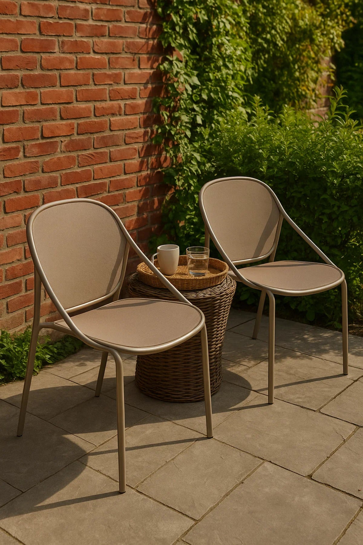 Modern Beige Mesh and Metal Frame Chair Stylish, Durable, Comfortable Seating for Indoor