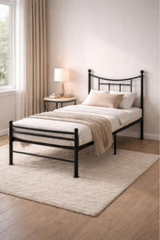 Black Metal Single Bed Frame durable and stylish sleeping space with this black metal
