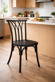 Black Wooden Dining Chair 42x45x88cm CafŽ Restaurant black wooden dining Kitchen