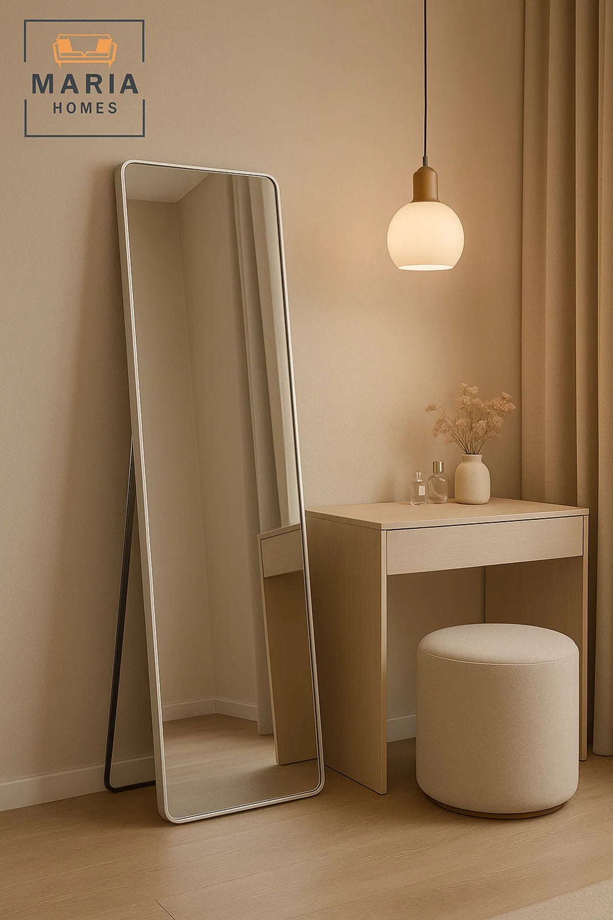 Silver Full Length Standing Mirror for Bedroom Wall Mounted Dressing Mirror Modern Home D≈Ωcor