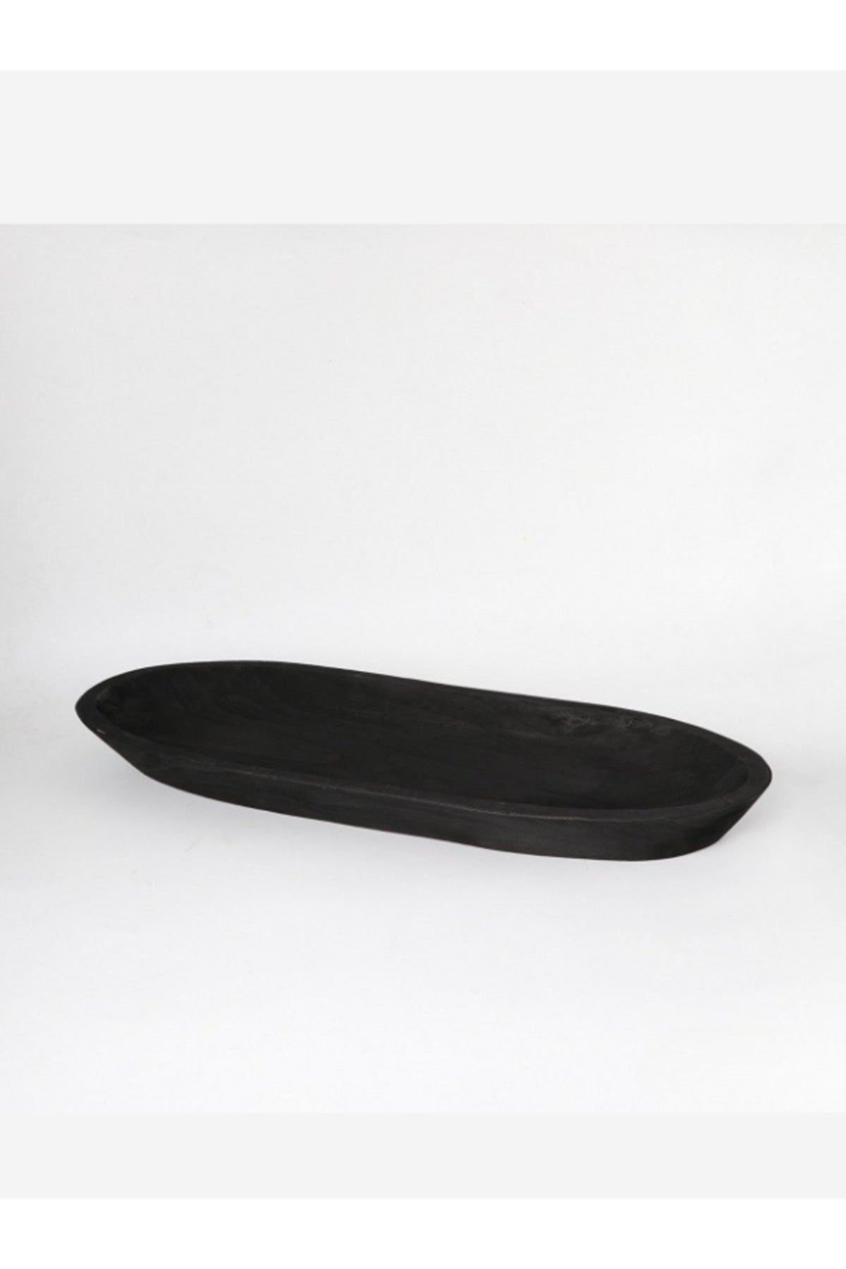 Black Wooden Elongated Decorative Tray Ð Modern Table Centerpiece