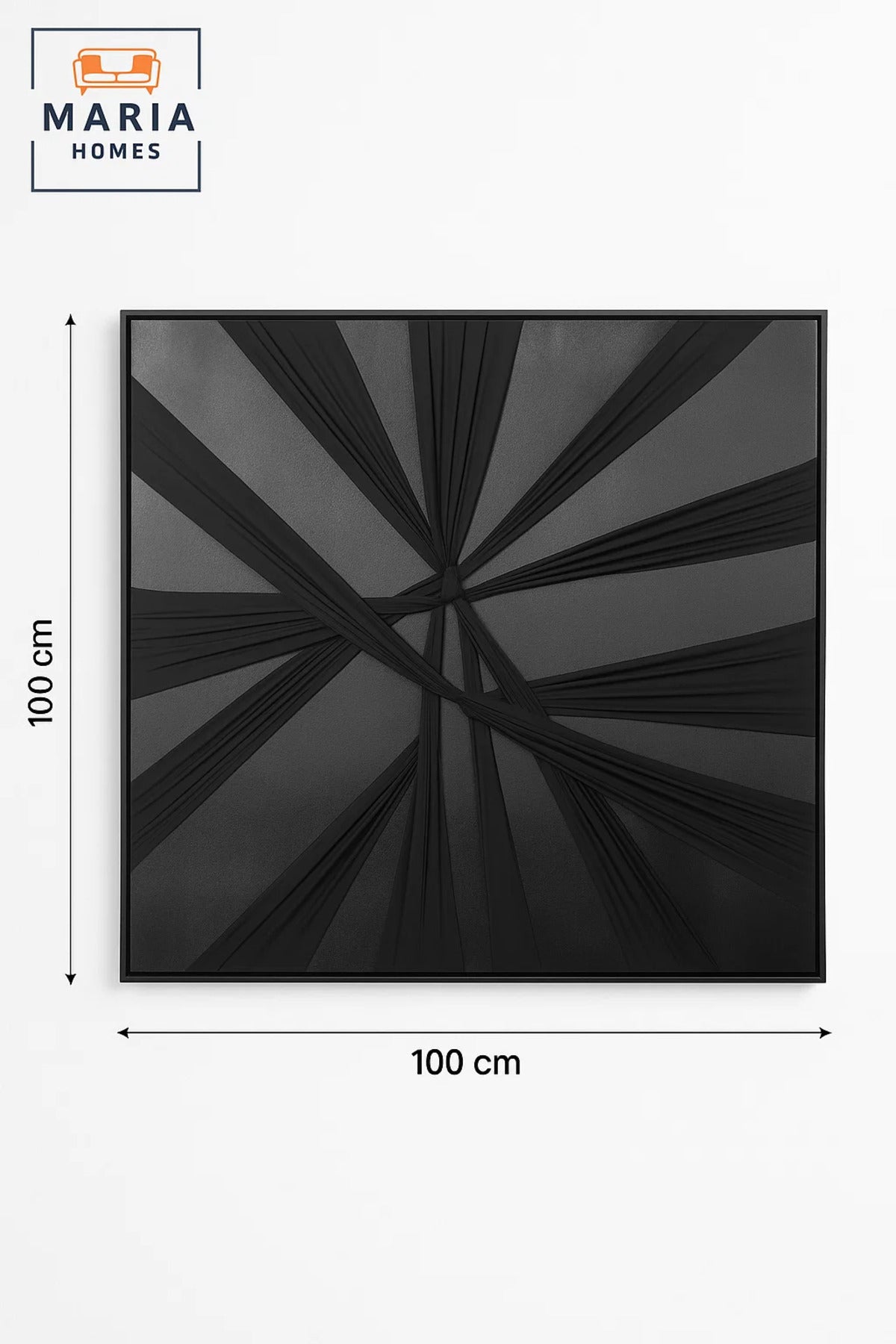 Black Abstract Wall Art Modern Minimalist Decor for Living Room Bedroom Office Interior