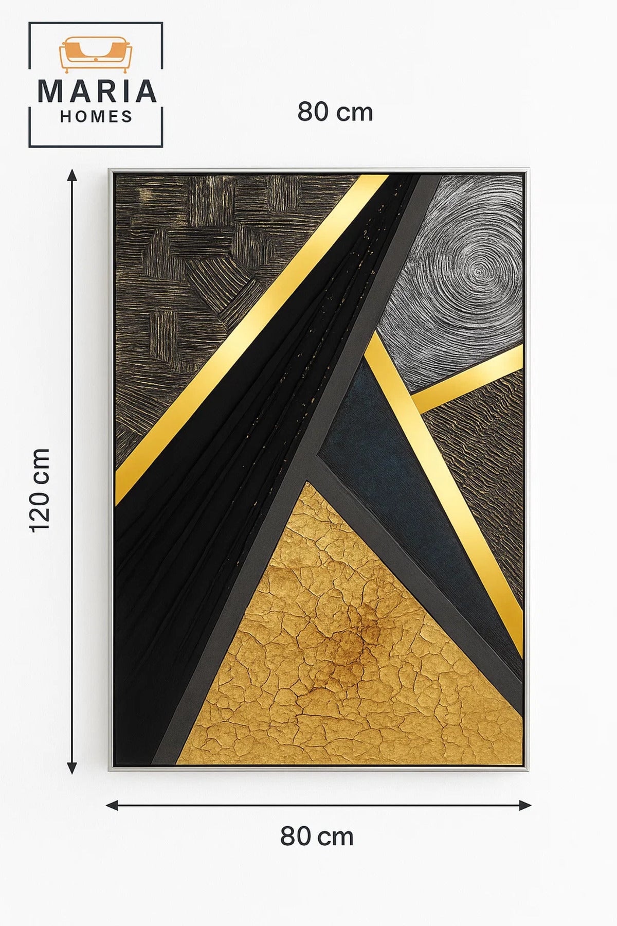 Luxury Geometric Wall Art – Modern 3D Decorative Canvas – Abstract Home Décor