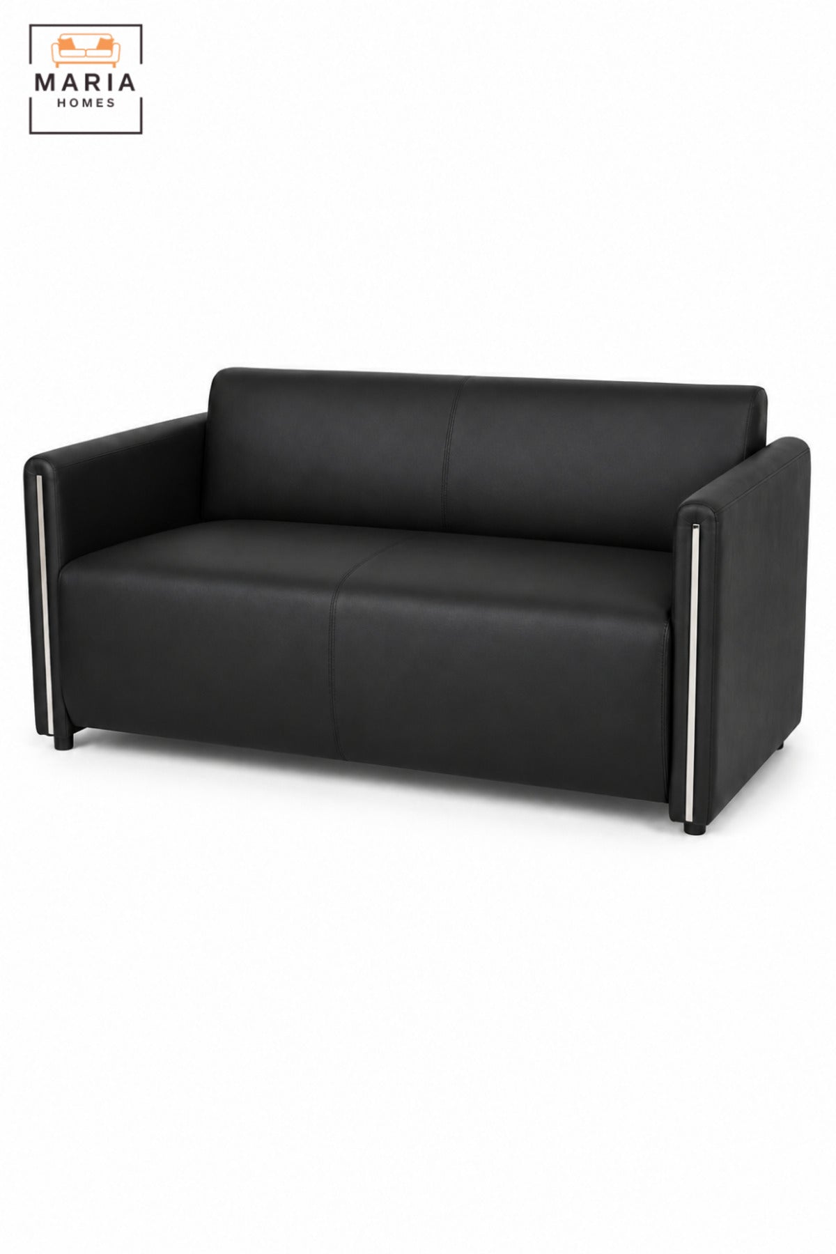 Modern 3 Seater Upholstered Sofa with Padded Seat & Supportive Backrest | Contemporary Couch for Living Room, Office, Reception & Lounge