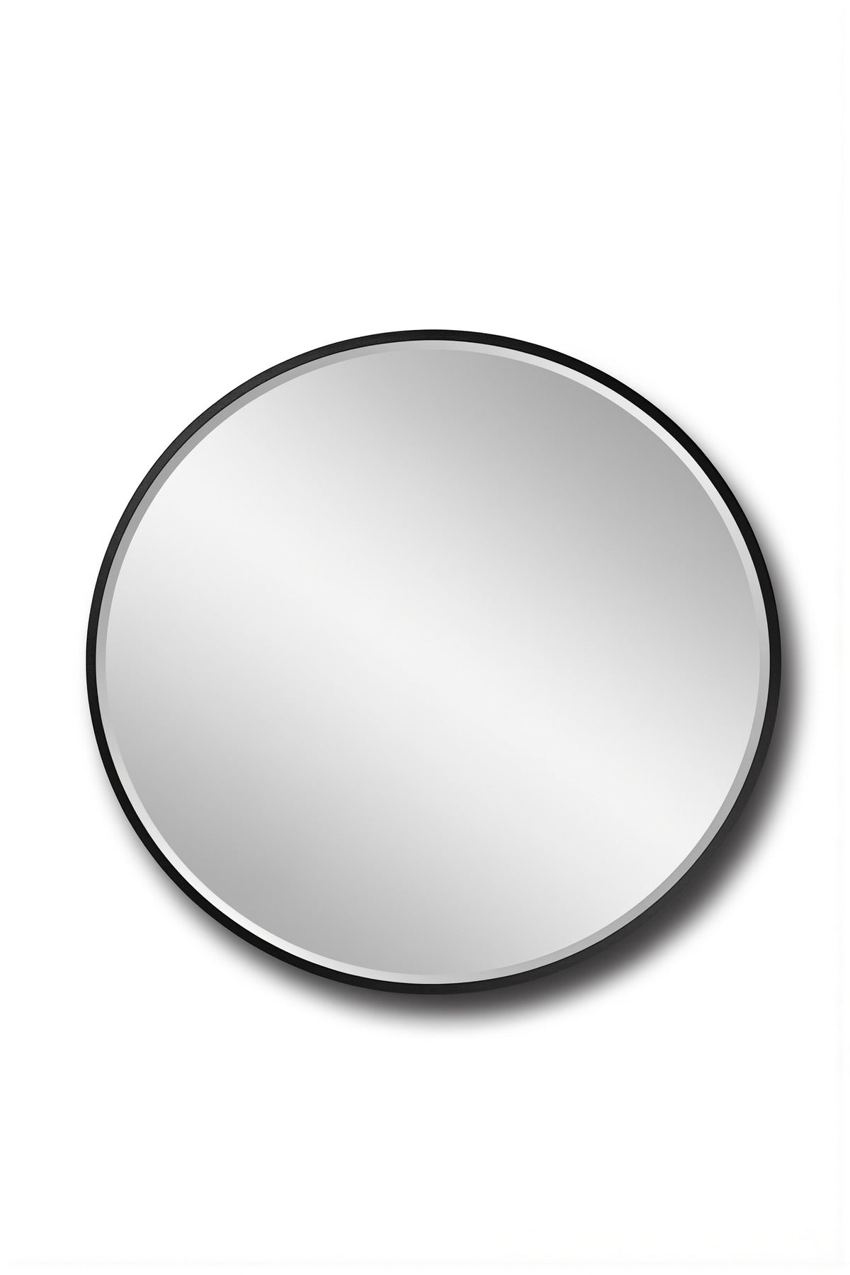 Round Black Frame Wall Mirror for Bathroom, Bedroom, Vanity & Living Room D≈Ωcor 100x100