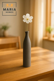 Modern Grey Decorative Vase Ð Tall Ceramic Flower Vase for Home and Office Decor