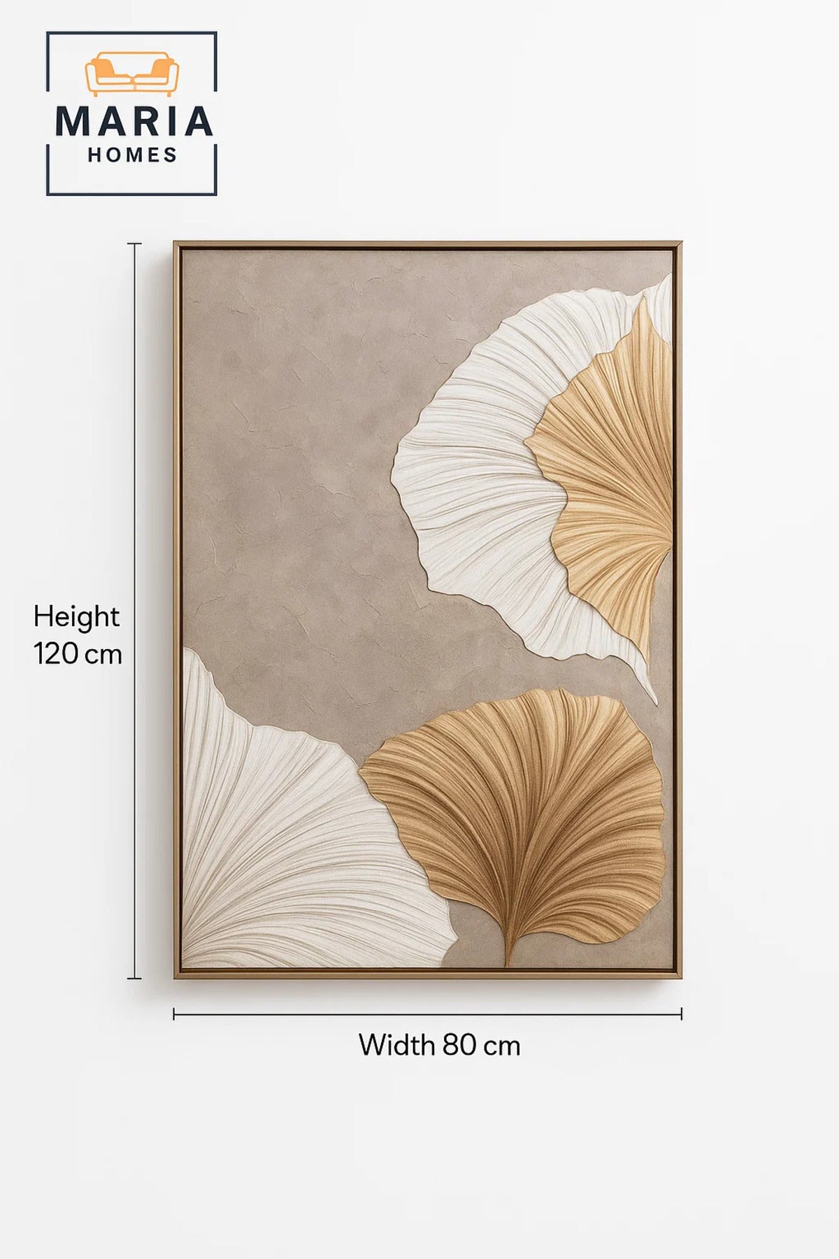 Modern 3D Wall Art √ê Large Floral Decorative Panel for Living Room 120_80 cm