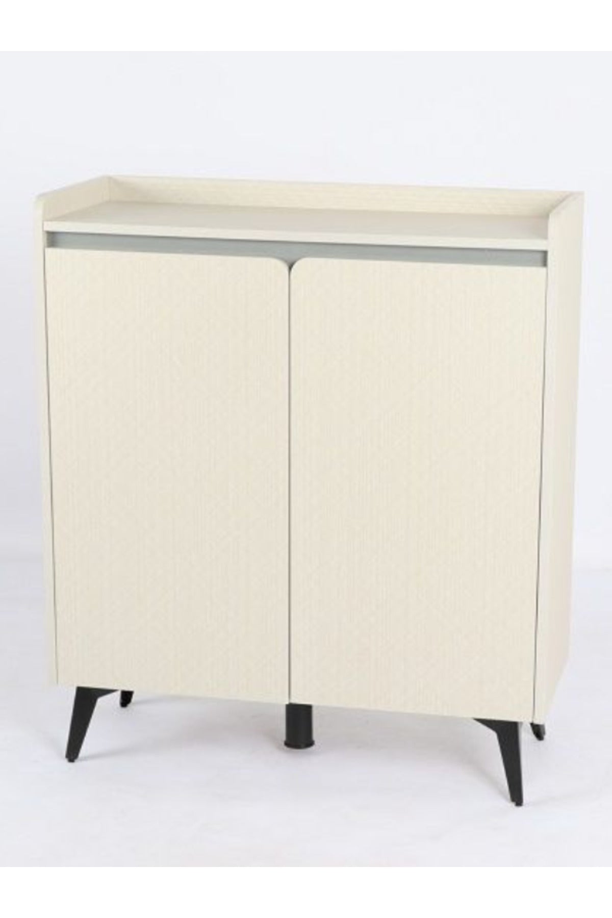 Modern Bouguer Storage Cabinet Ð 2-Door Wooden Sideboard with Metal Legs 80_32_95 cm
