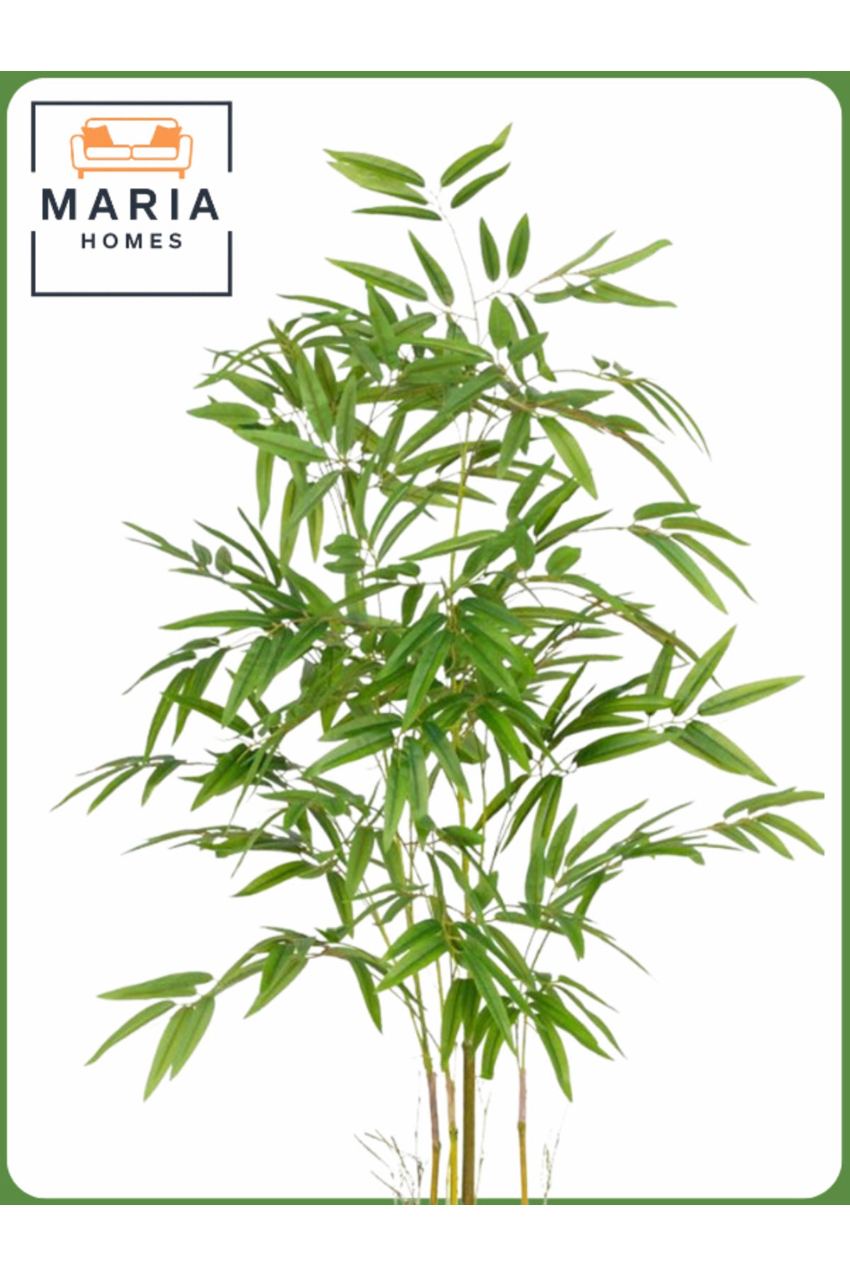 Artificial Bamboo Tree 130 cm Ð Decorative Indoor Plant with White Pot