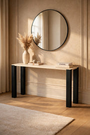 Modern Console Table 140_40_80 CM with Black Legs | Entryway Table | Hallway Table |