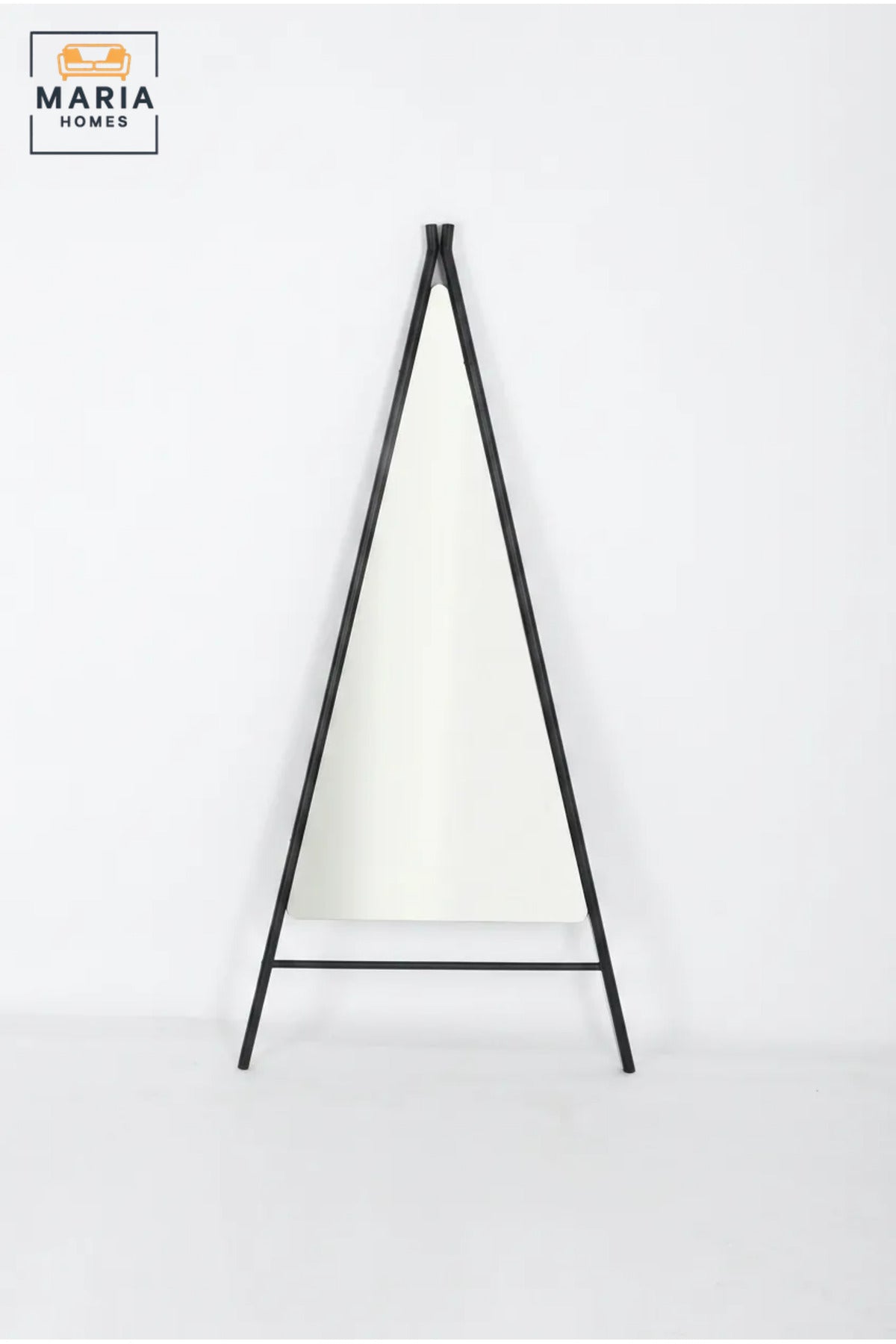 Modern Full Length Floor Mirror with Triangular A-Frame Stand, Freestanding Dressing Mirror for Bedroom, Dressing Room, Entryway and Boutique